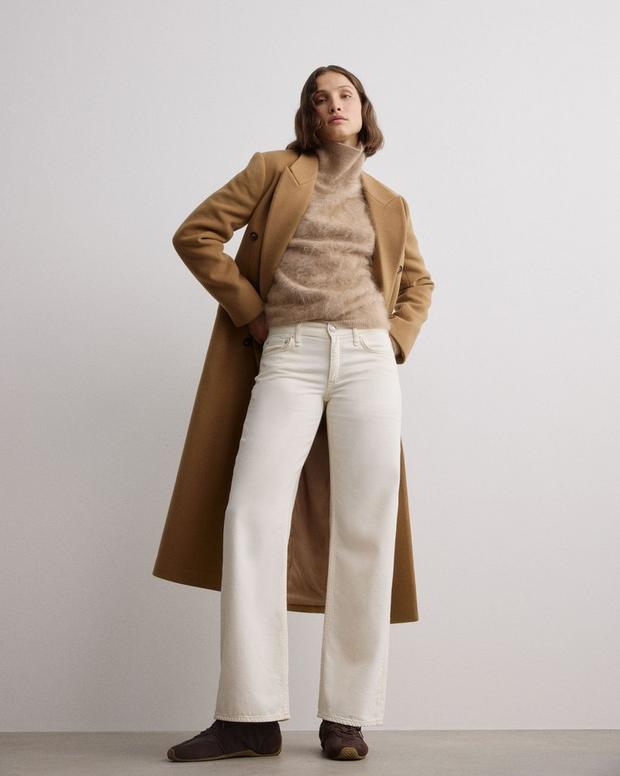 Saige Relaxed Straight Jeans - Ecru - Image 7