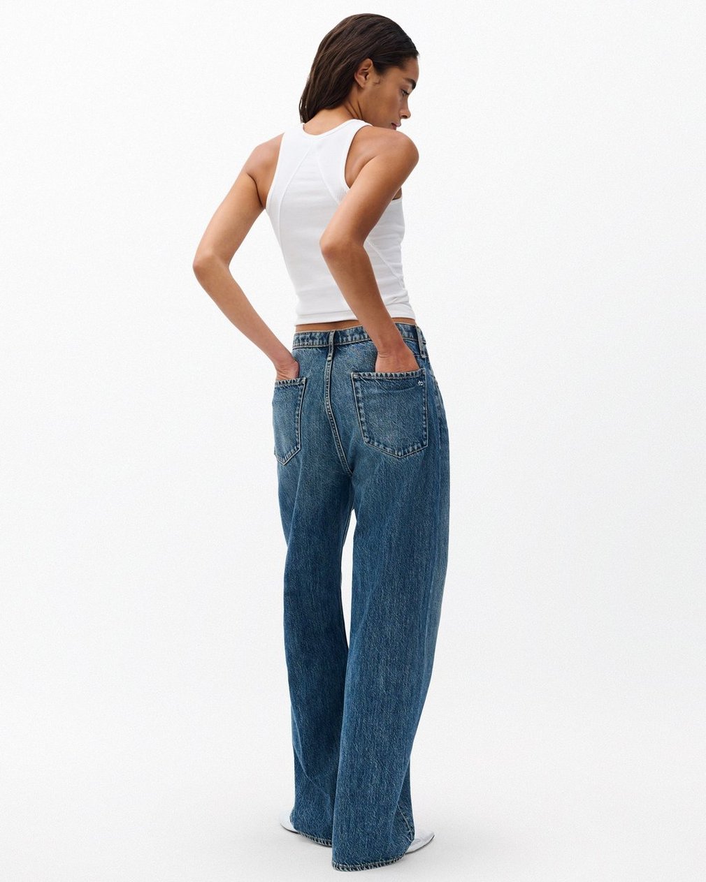 Phoebe Drawstring Wide-Leg Jeans - Delcan - Image 6