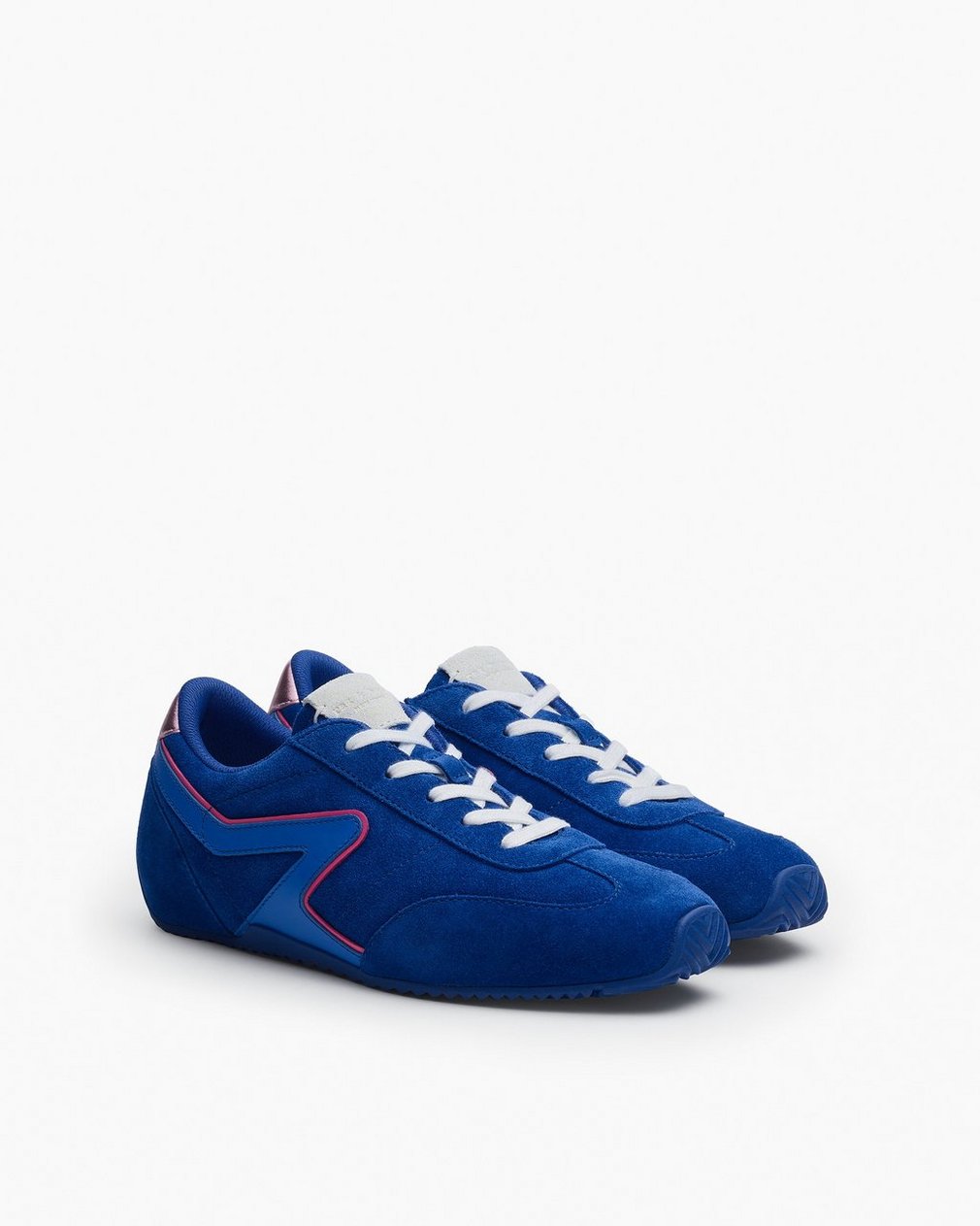 Ultra Slim Retro Runner Sneakers - Ultramarine Suede - Image 3