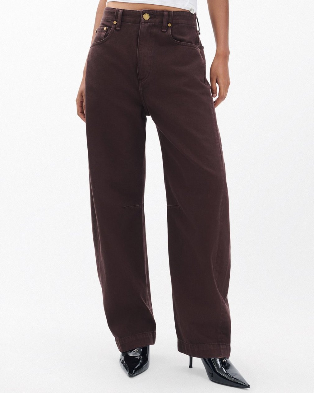 Charlie Barrel Jeans - Espresso - Image 4