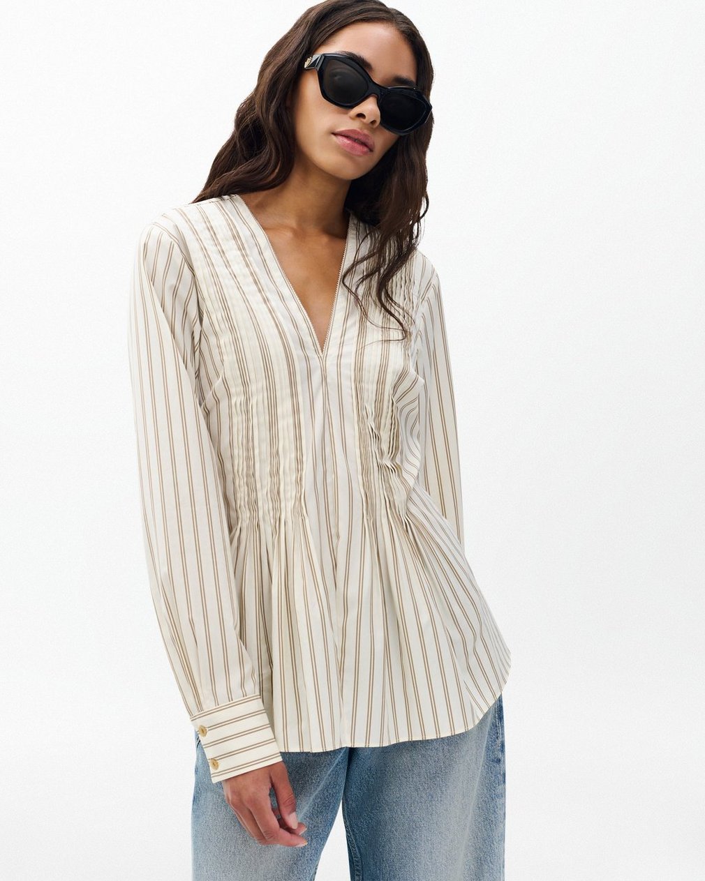 Asher Striped Top - Dry Clay Stripe - Image 6