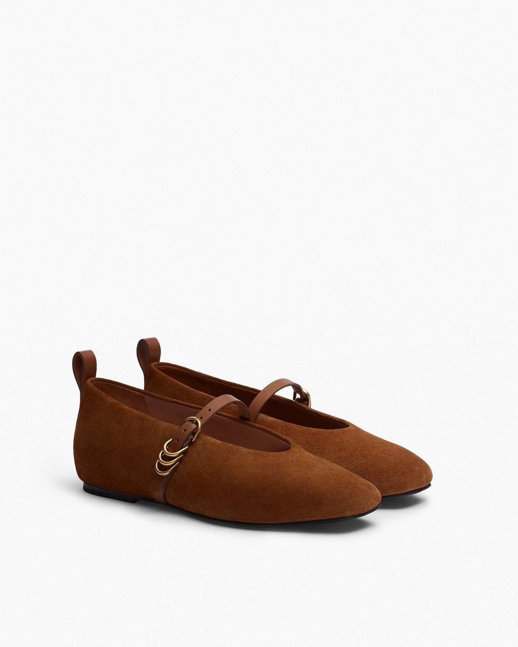 Spire Suede Mary Janes - Umber Suede - Image 3