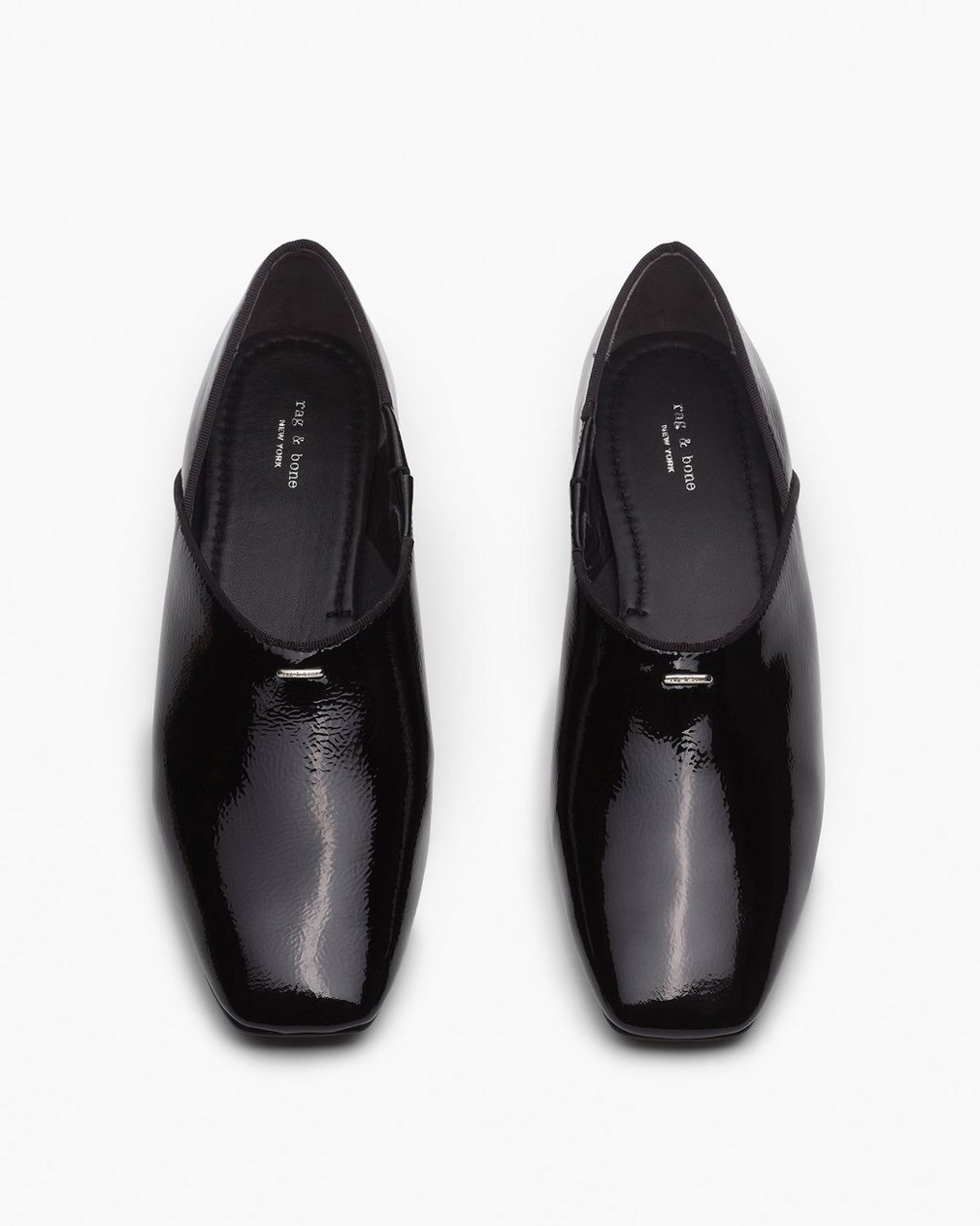 Sadie Leather Flats - Black - Image 5