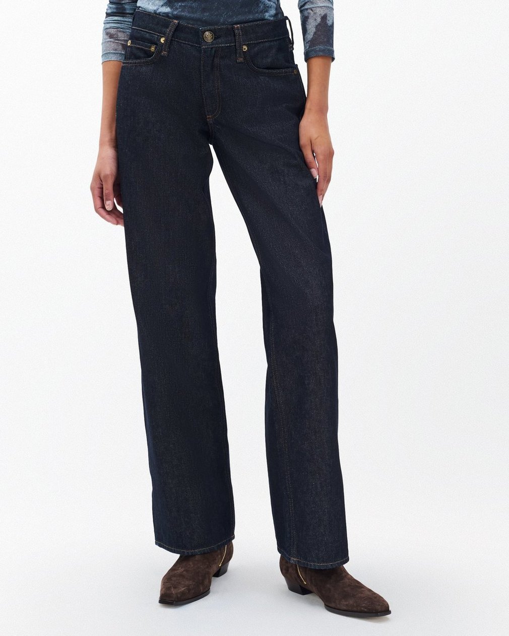 Saige Relaxed Straight Jeans - Twilight Rinse - Image 4