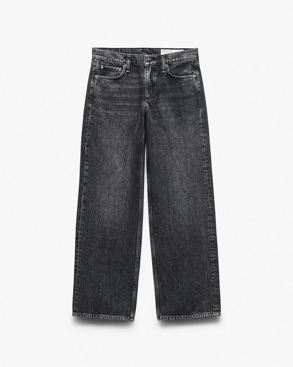 Saige Relaxed Straight Jeans - Charcoal - Image 2