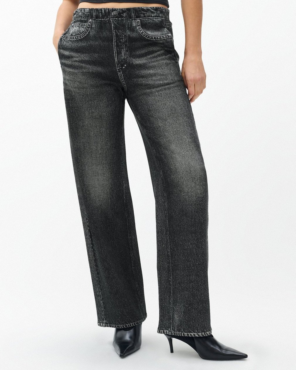 Miramar Fleece Pull-On Pants - Washed Black - Image 3