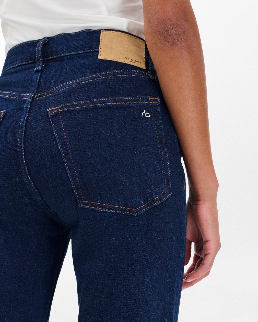 Harlow Ankle Straight Jeans - Dark Rinse - Image 5