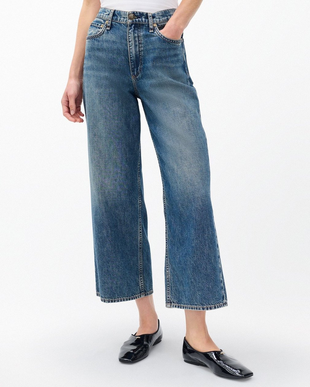 Andi Ankle Wide-Leg Jeans - Delcan - Image 4