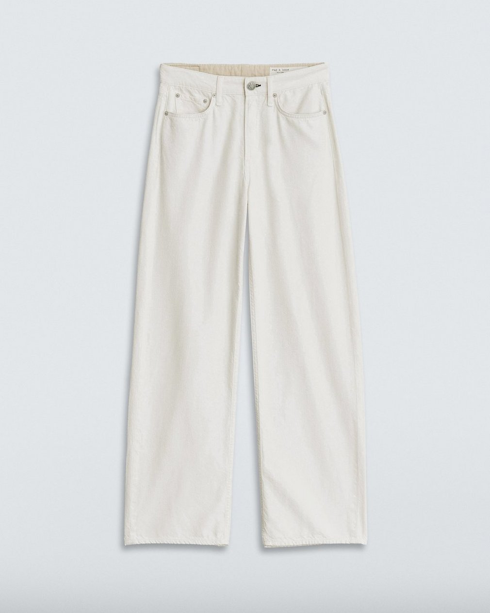 Featherweight Logan Wide Leg - Ecru: Mid-Rise Jean - Image 2