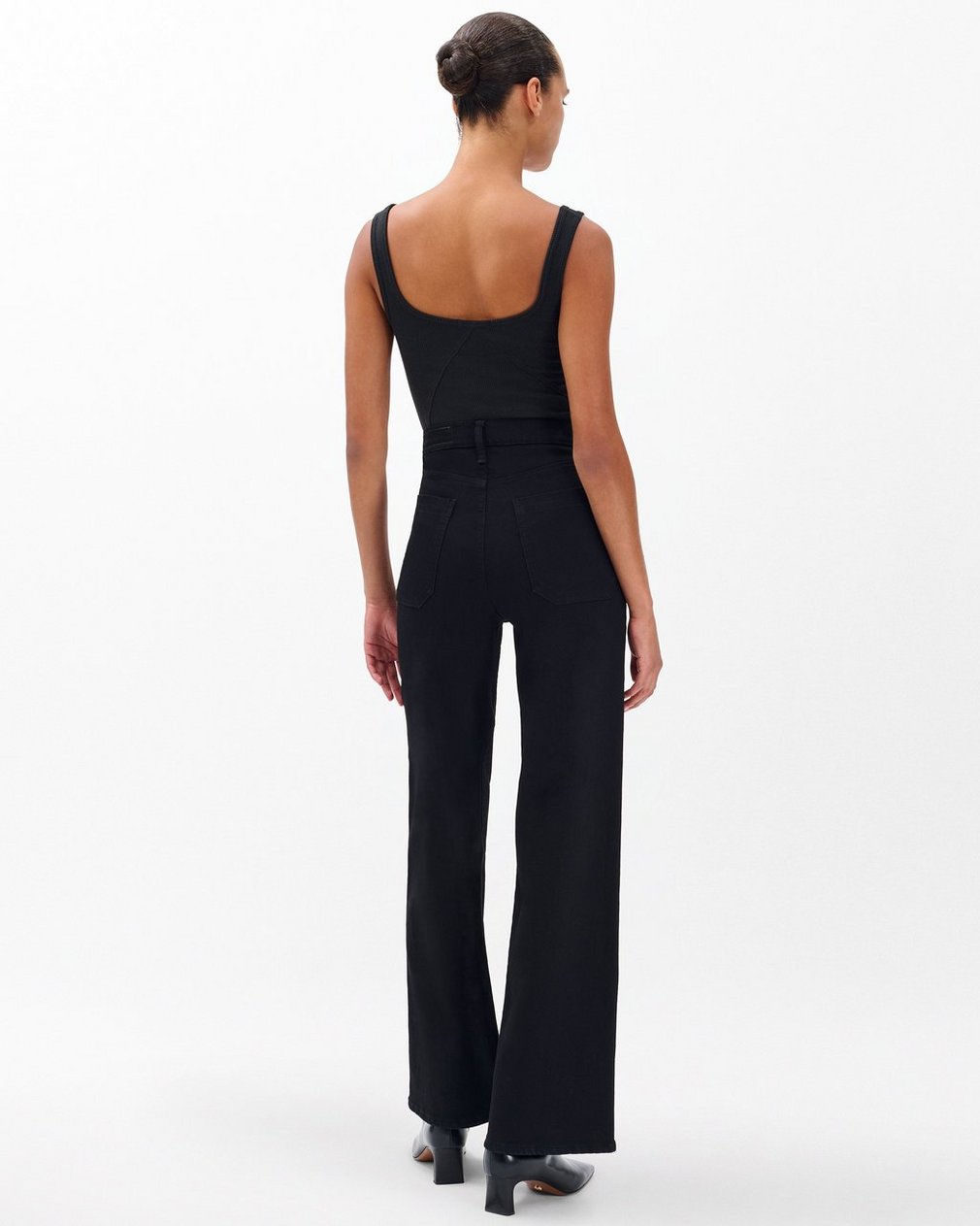 Hadley Wide-Leg Jeans - Black - Image 6