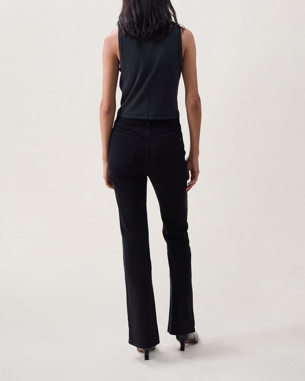 Casey Flare Jeans - Black - Image 2