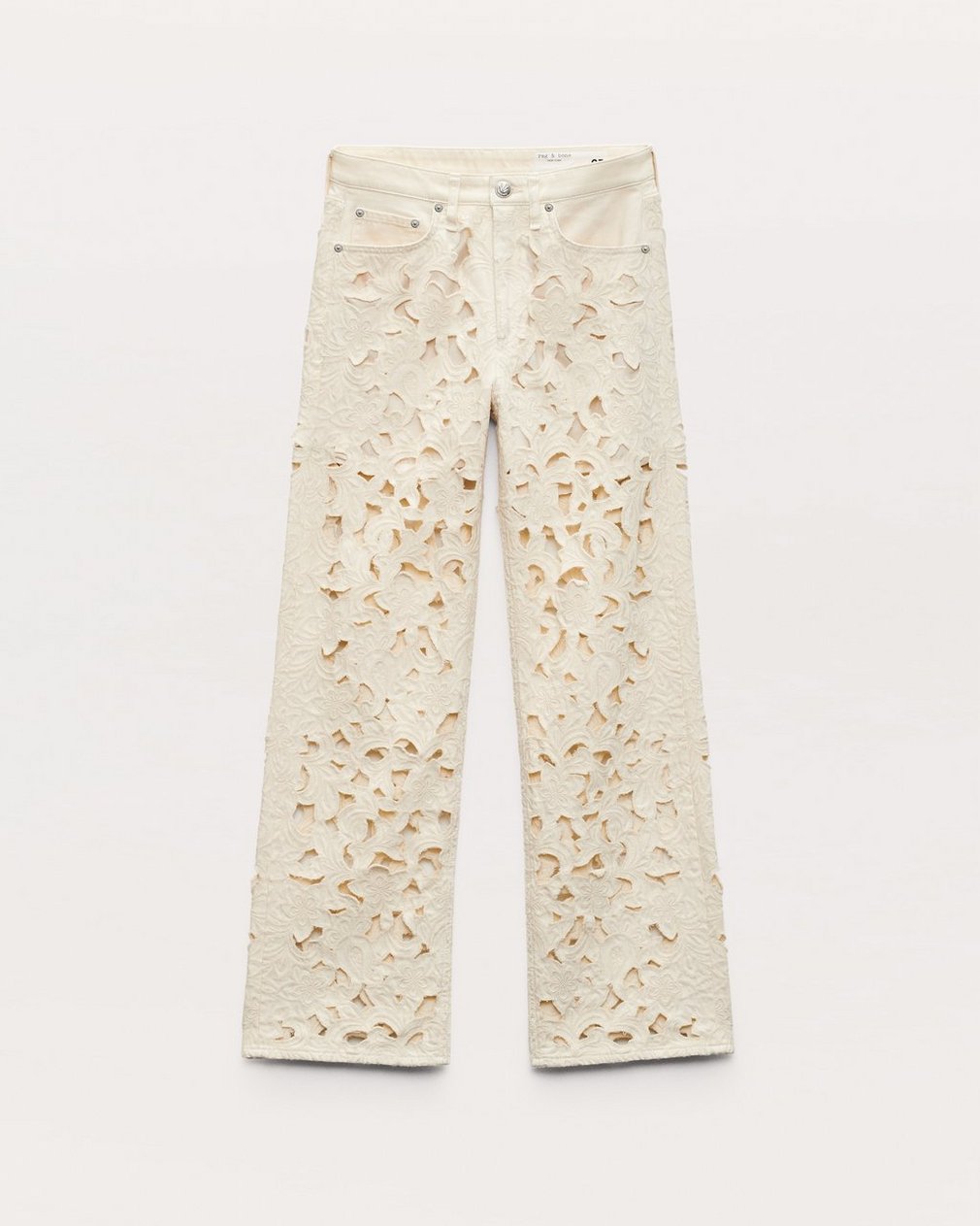 Logan Wide-Leg Jeans - Ecru - Image 2