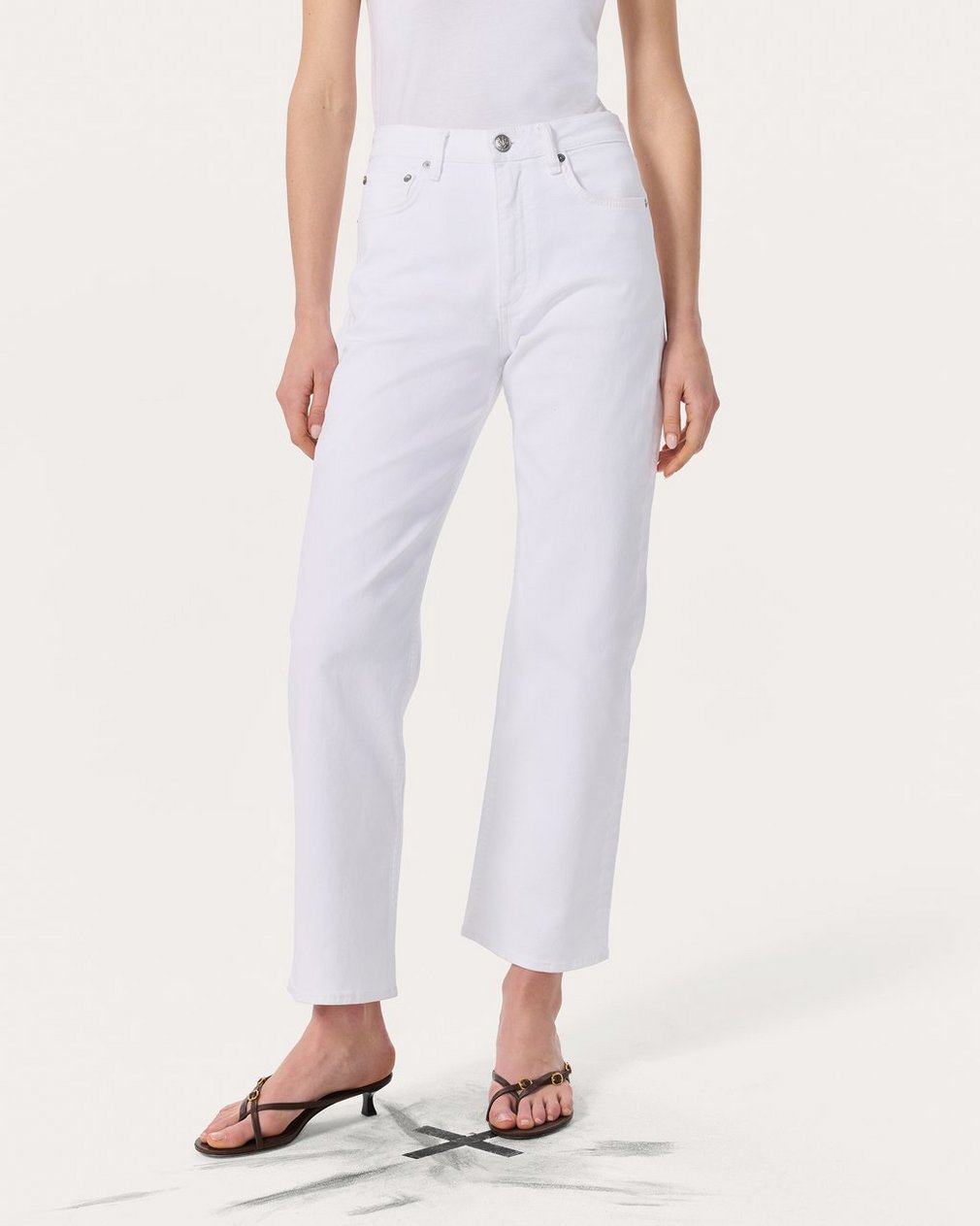 Shea Relaxed Straight Jeans - Optic White - Image 3