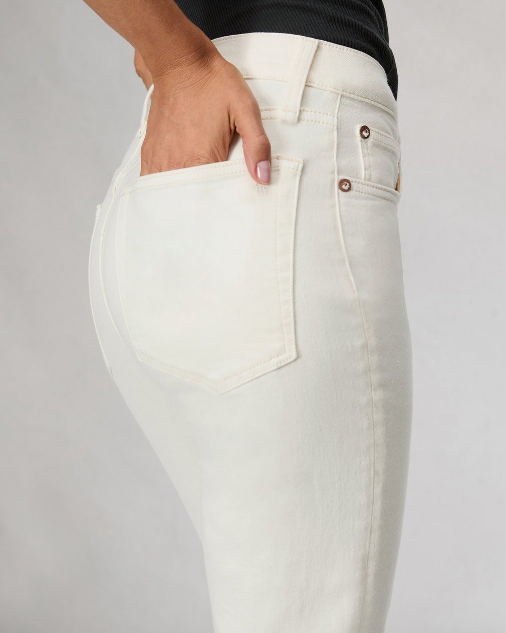 Peyton Ankle Bootcut Jean - Ecru - Image 6