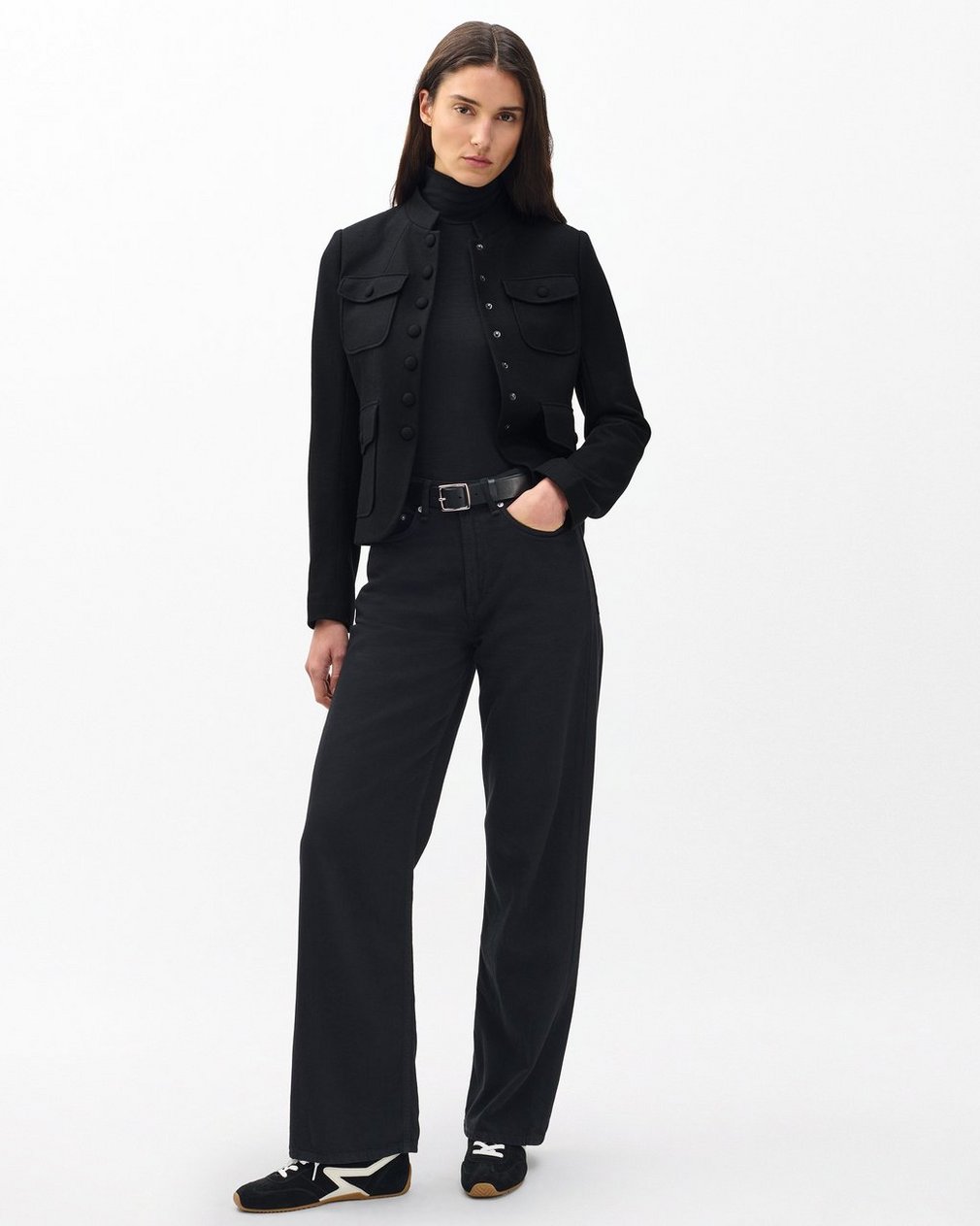 Mercer Japanese Wool Blazer - Black - Image 3