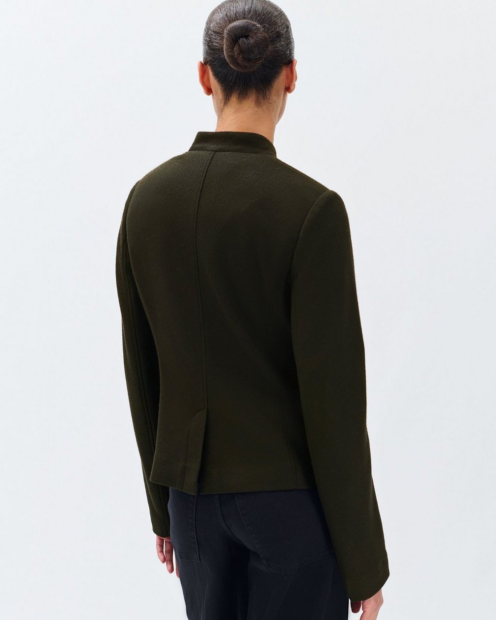 Mercer Japanese Wool Blazer - Army - Image 5