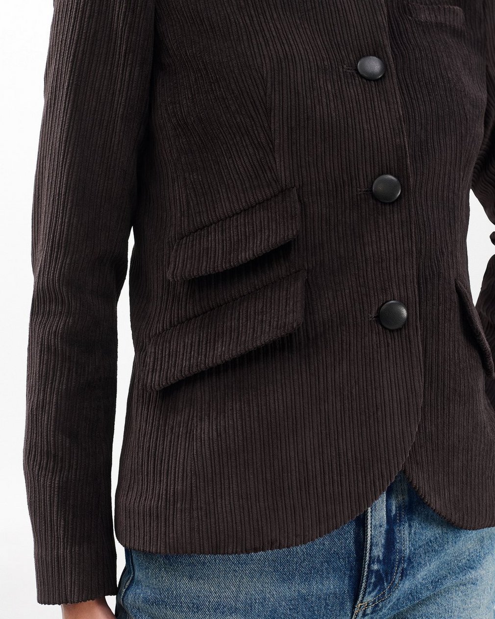 Slade Corduroy Blazer - Brown - Image 5