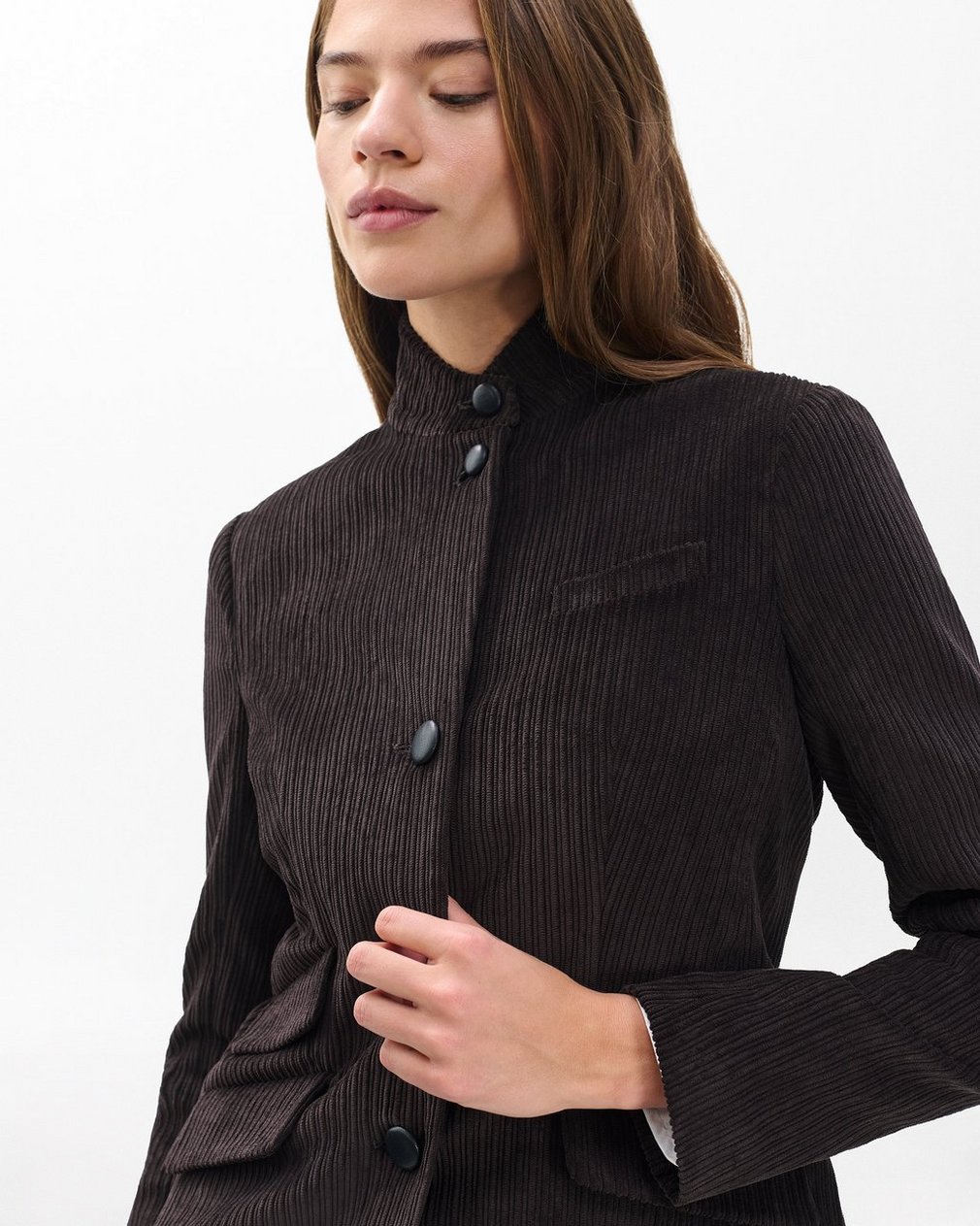 Slade Corduroy Blazer - Brown - Image 7