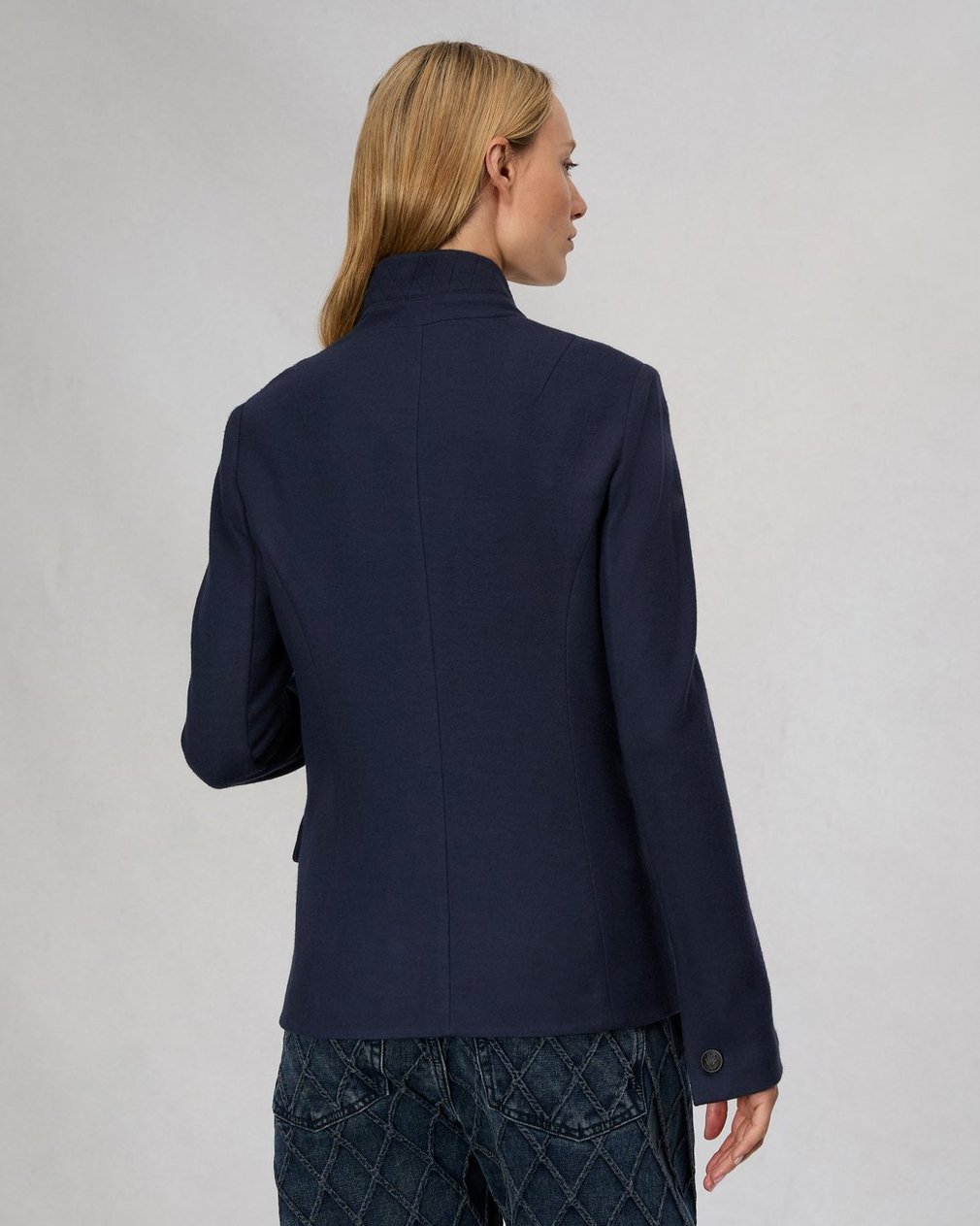 Slade Wool Blazer - Navy - Image 5