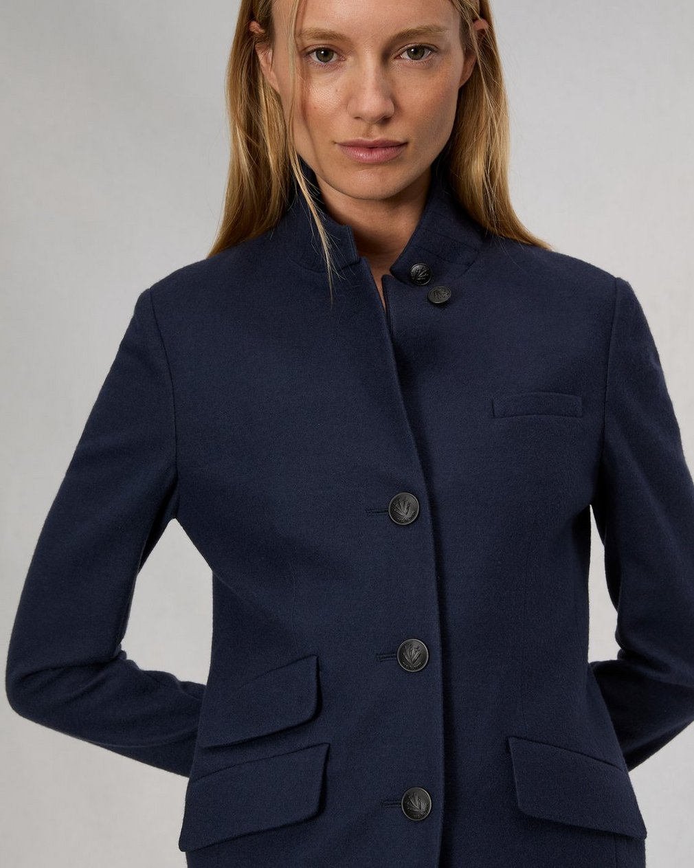 Slade Wool Blazer - Navy - Image 6