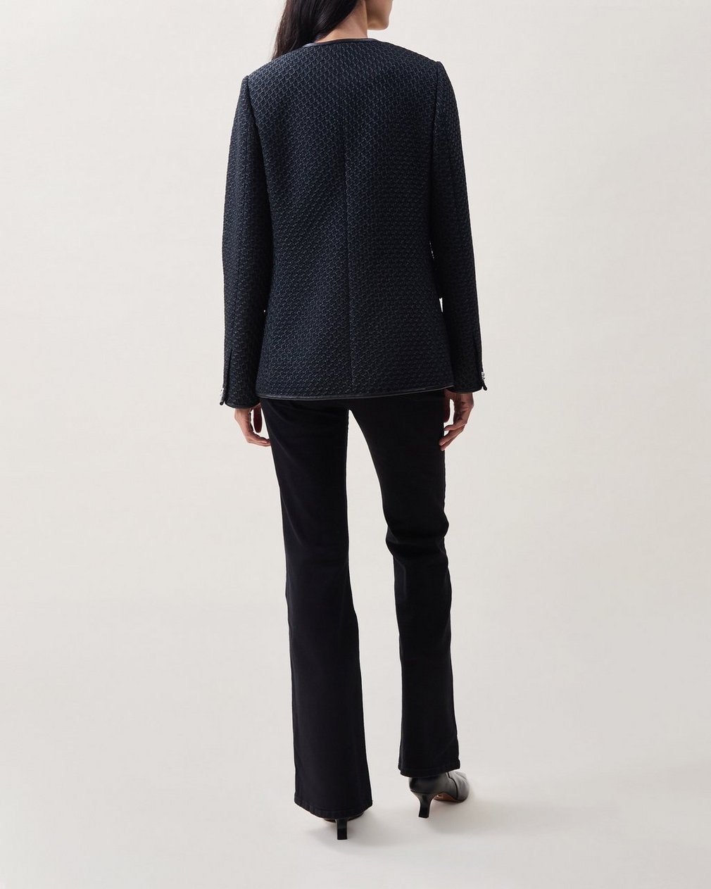 Payley Tweed Blazer - Black - Image 2