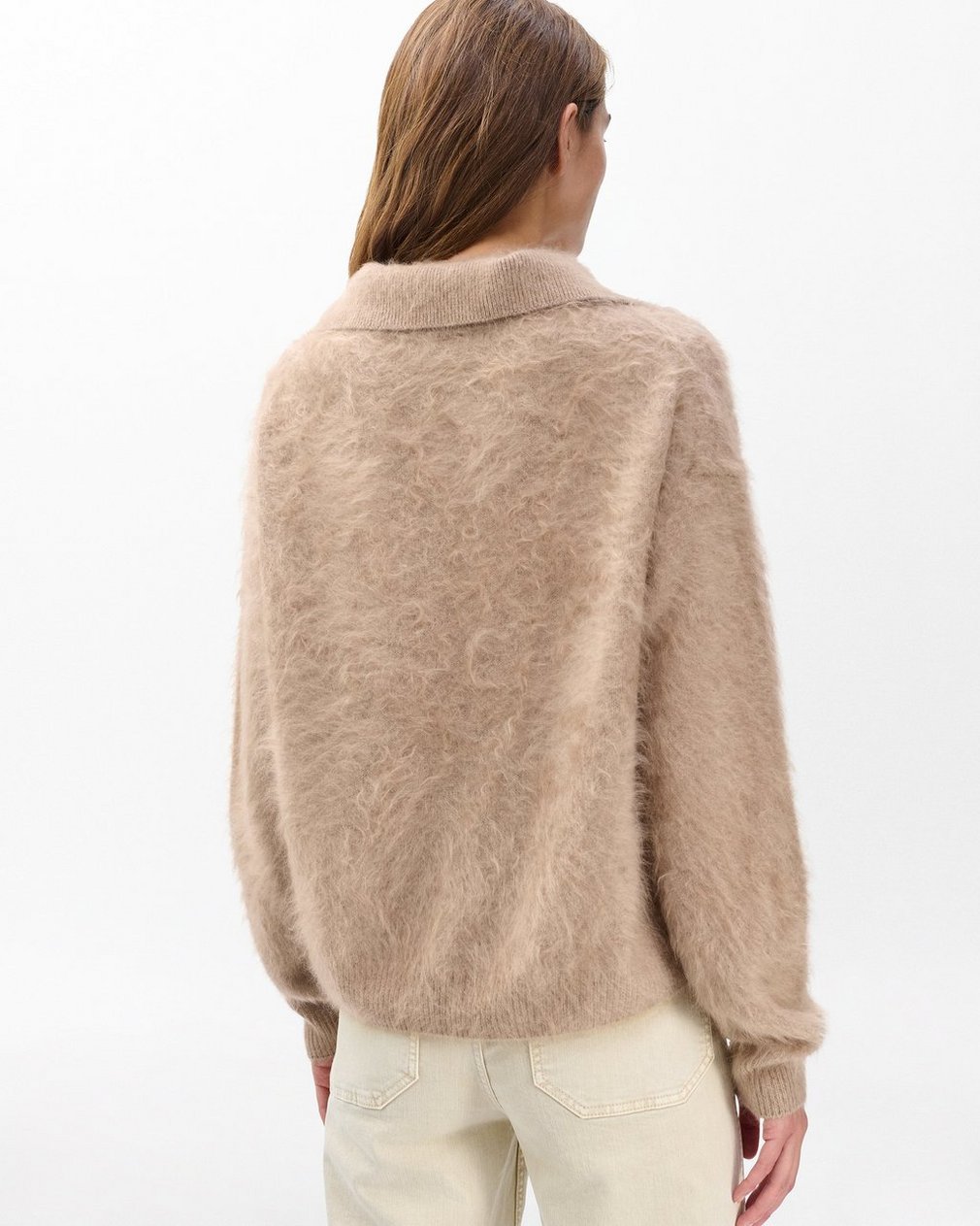 Jada Brushed Cashmere Sweater - Mink - Image 6