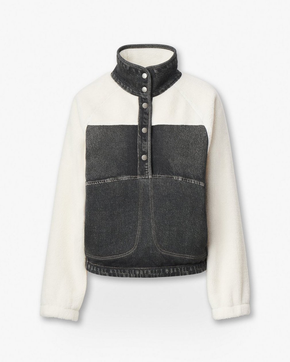 Miramar Sherpa Popover - Faded Black - Image 2