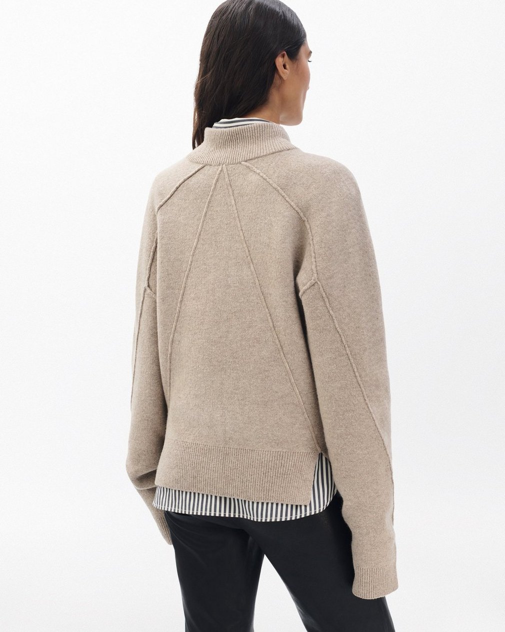 Bridget Mockneck Cardigan - Taupe - Image 5