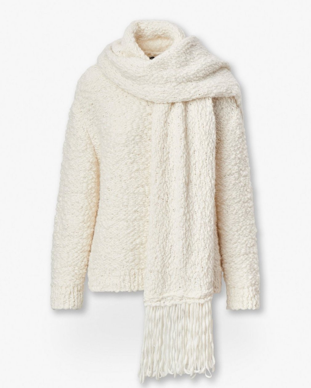 Luisa Scarf Sweater - Ivory - Image 2
