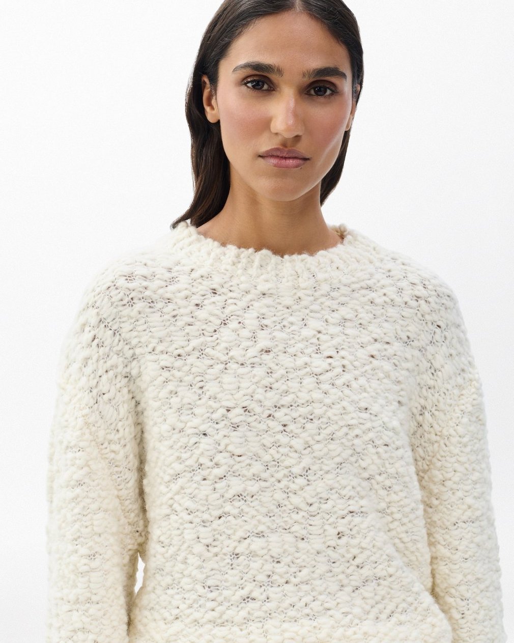 Luisa Scarf Sweater - Ivory - Image 4