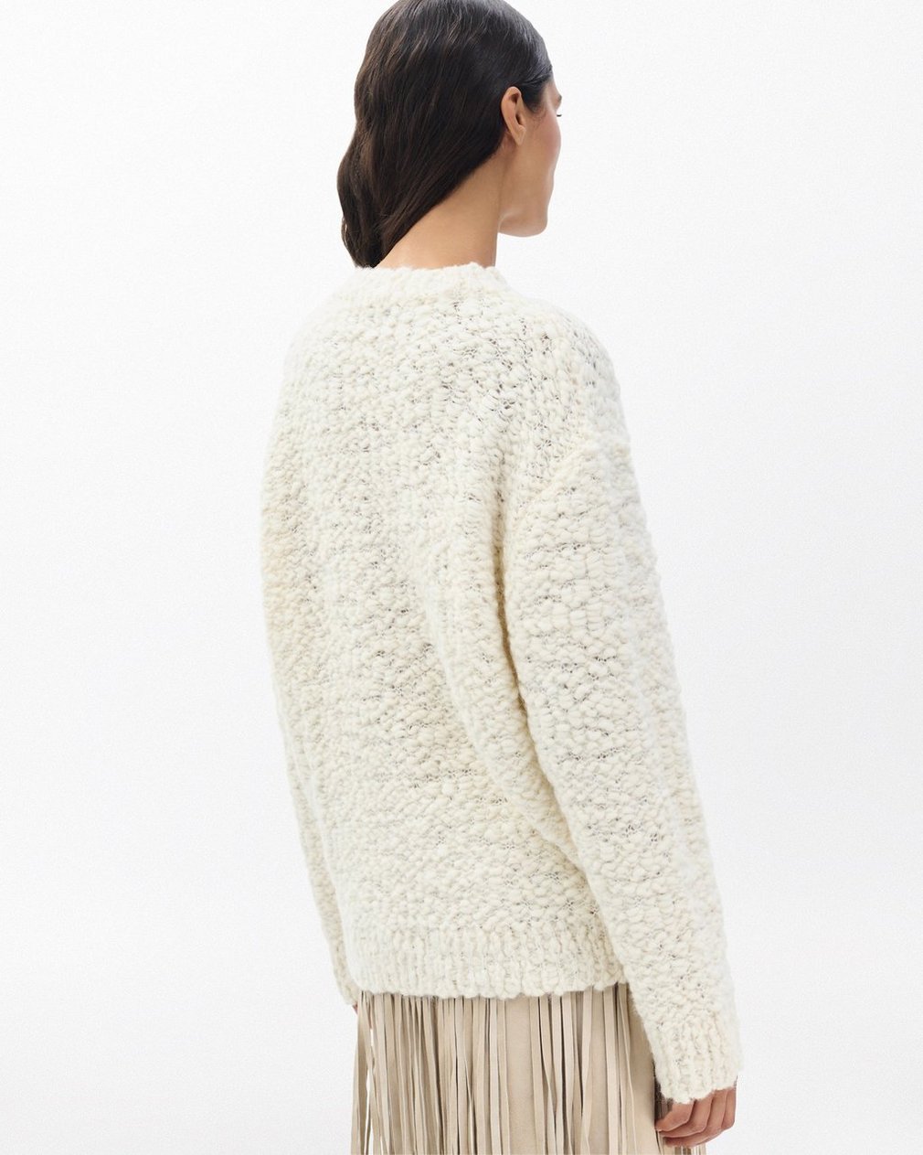 Luisa Scarf Sweater - Ivory - Image 6