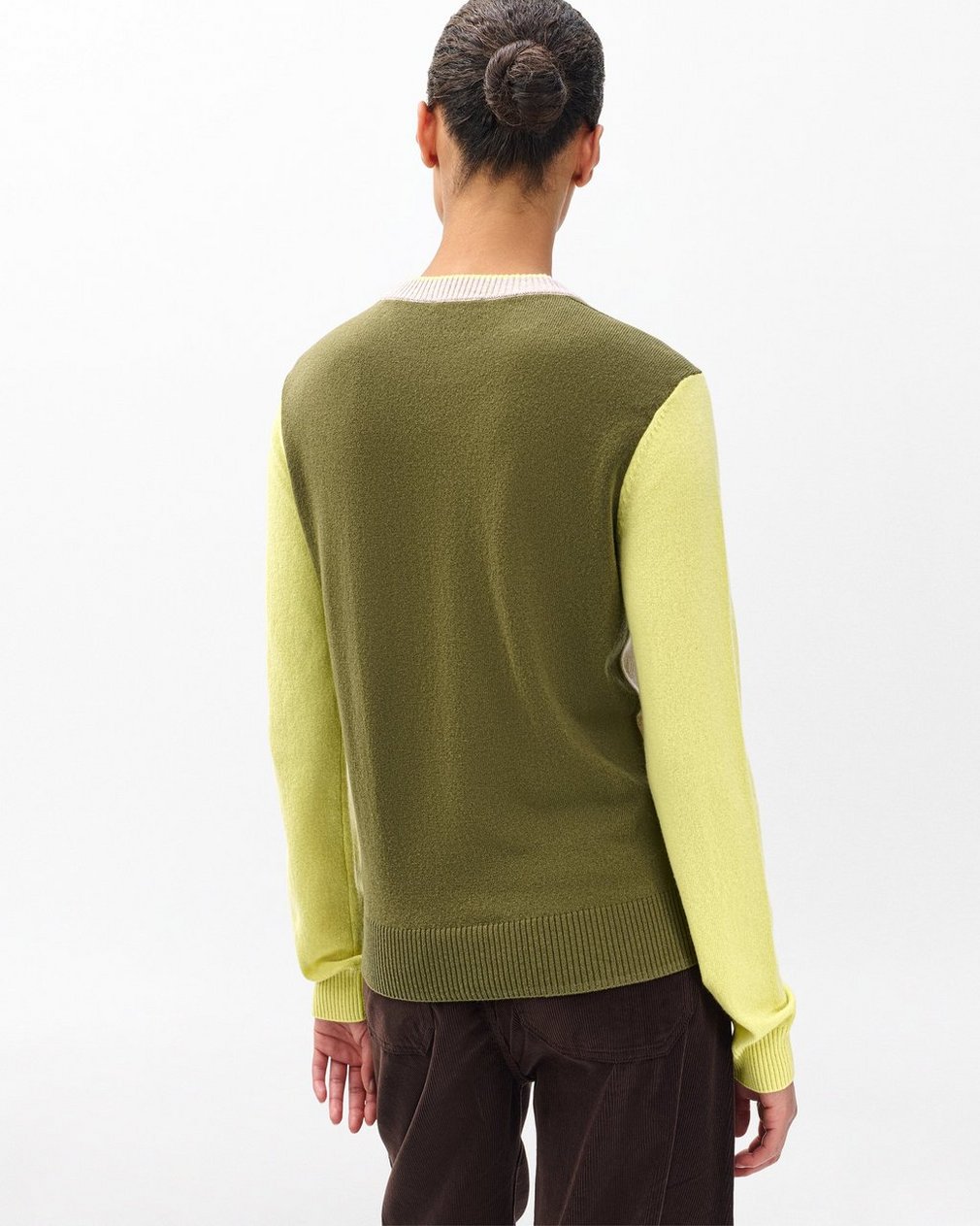 Taron Colorblock Wool Sweater - Oatmeal Multi - Image 6