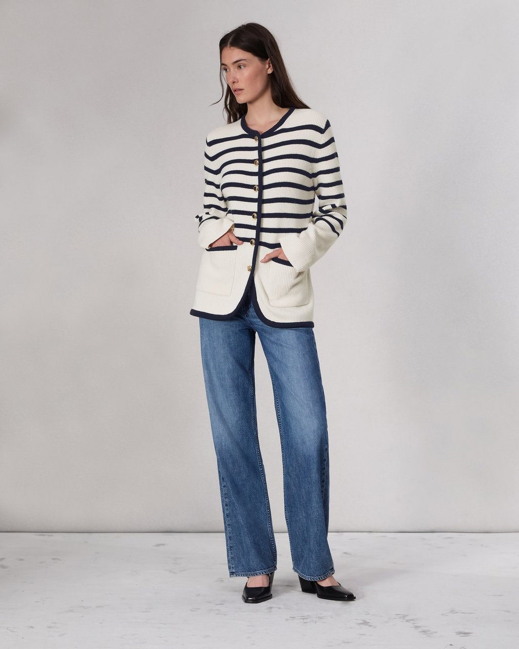 Nancy Wool Cardigan - Ivory - Image 3