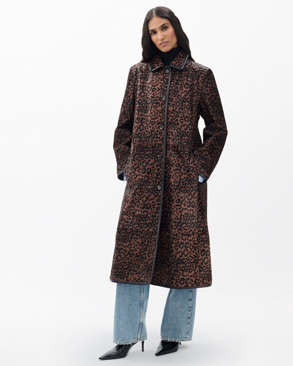 Isa Leopard-Print Calf Hair Coat - Leopard Hair Calf - Image 3