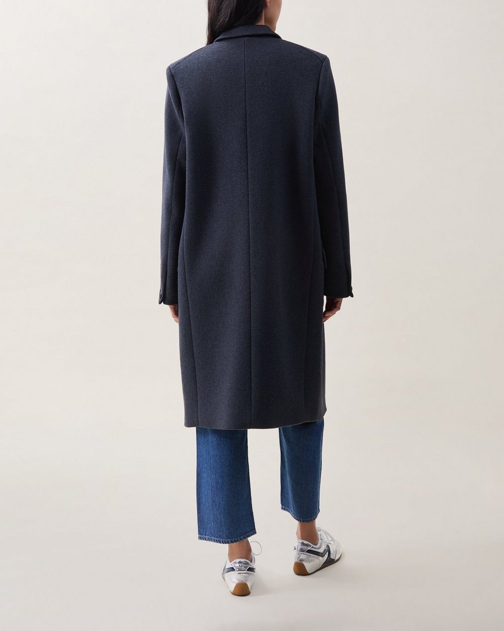Avanti Wool-Blend Coat - Charcoal - Image 2