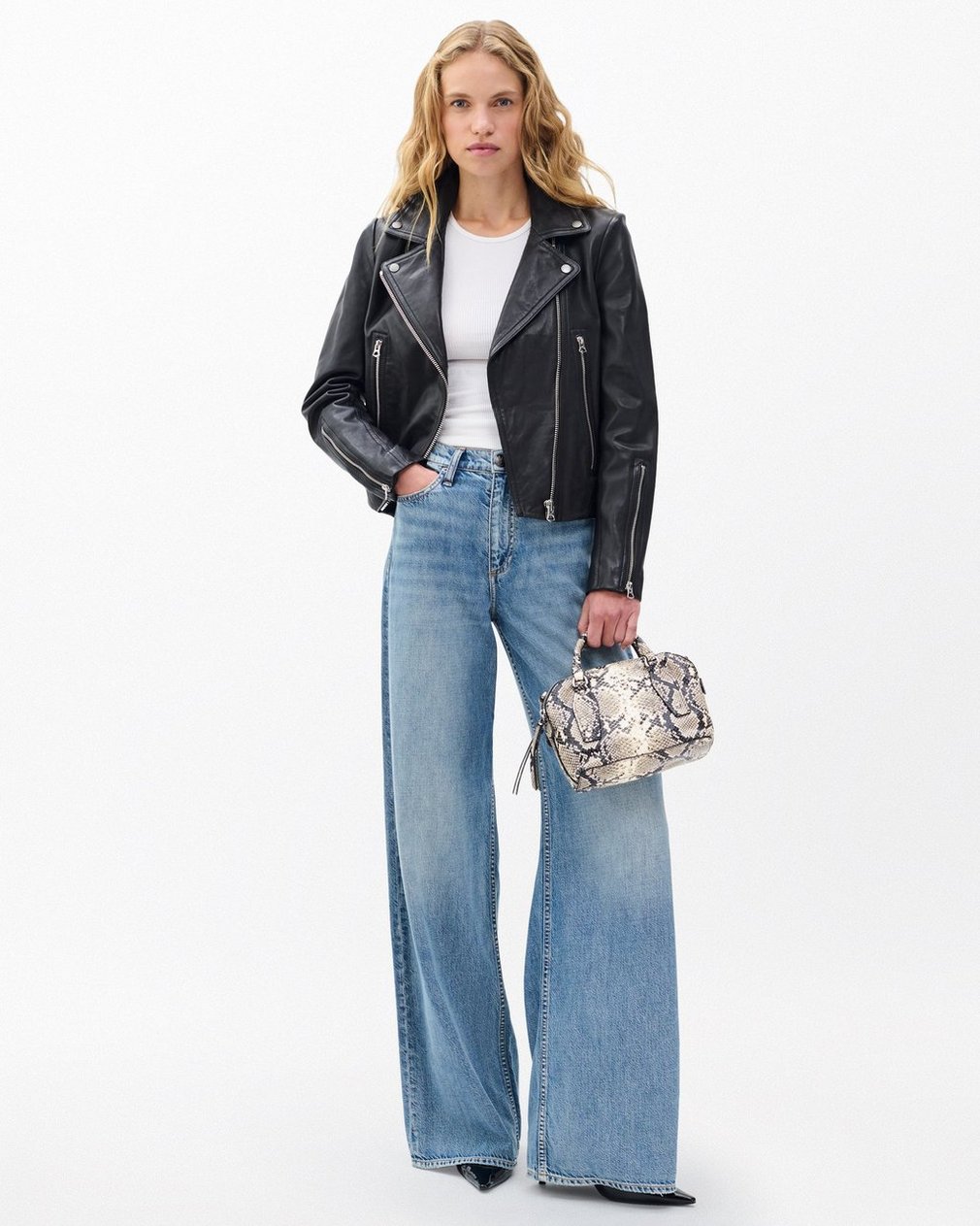 Mack Leather Moto Jacket for Women - Image 3