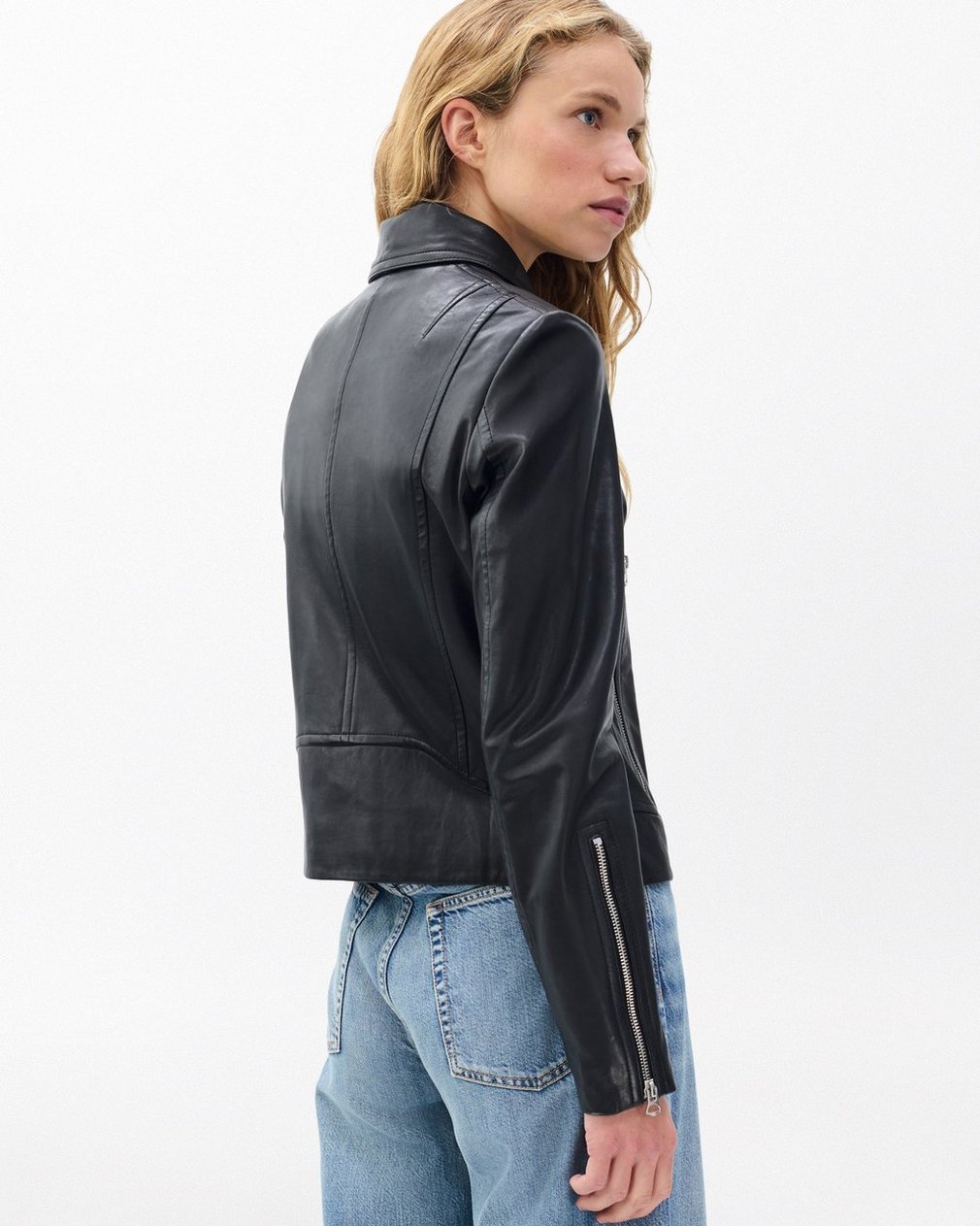 Mack Leather Moto Jacket for Women - Image 7