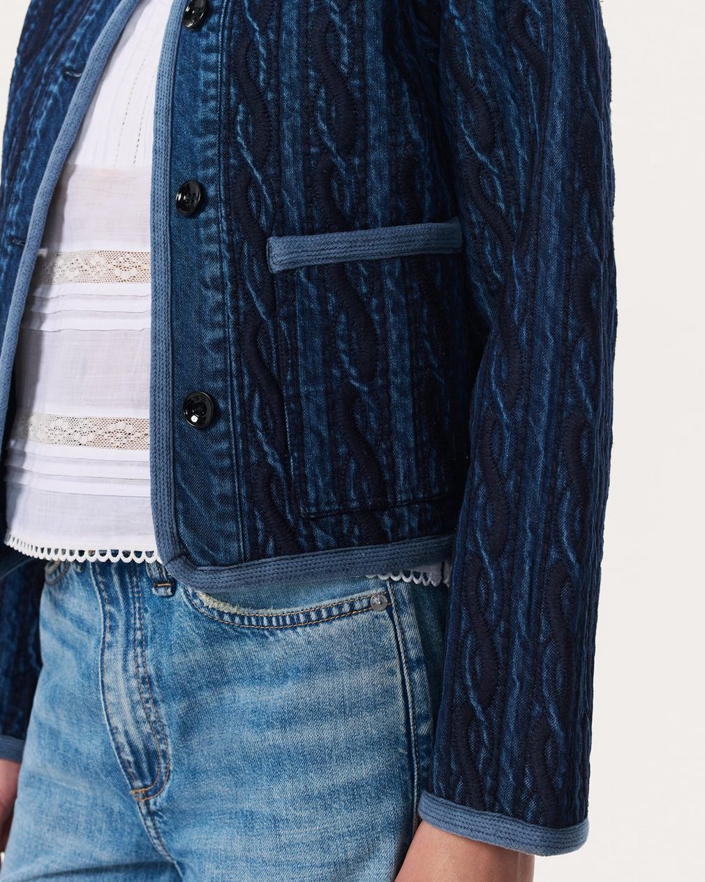 Carter Denim Liner - Blue - Image 5