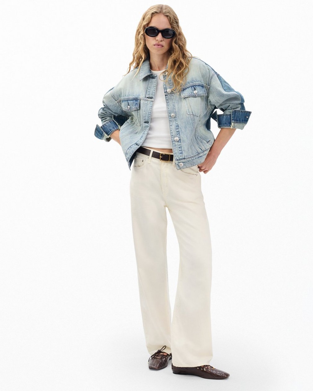 Ryan Denim Trucker Jacket - York Spliced - Image 3