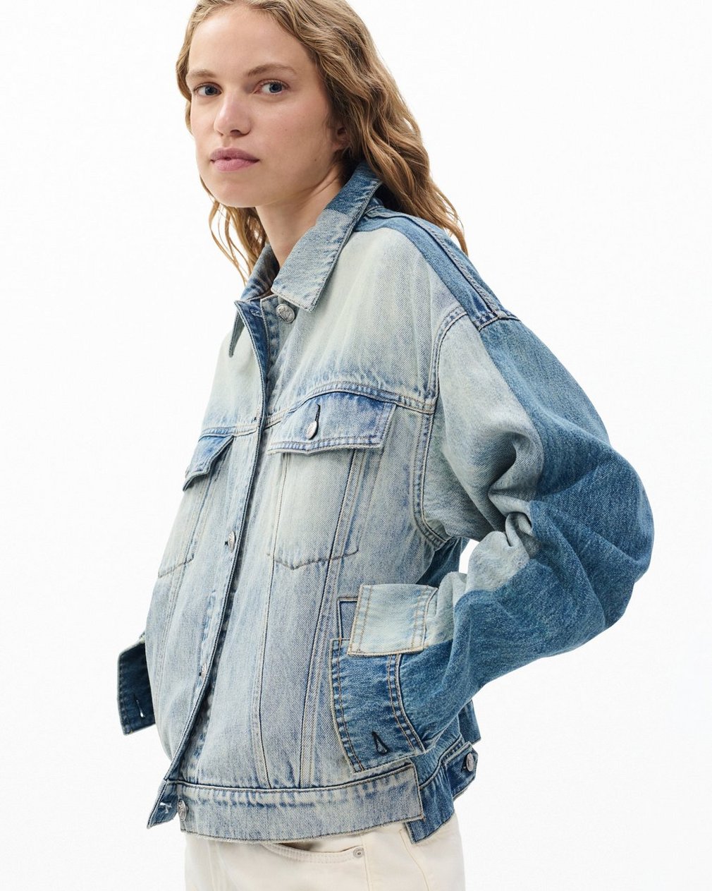 Ryan Denim Trucker Jacket - York Spliced - Image 4