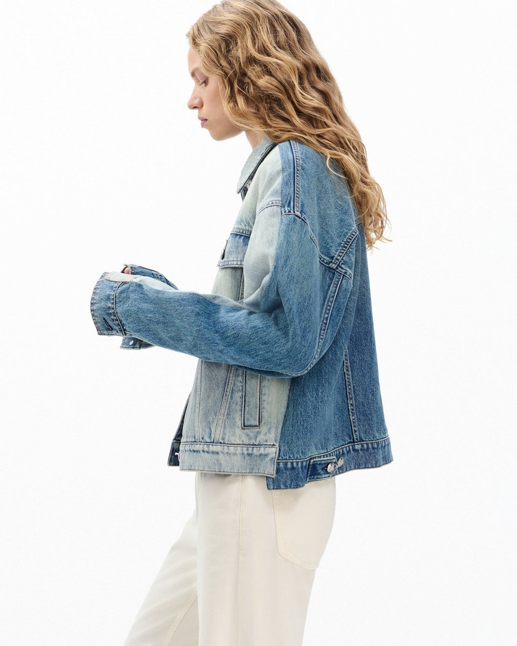 Ryan Denim Trucker Jacket - York Spliced - Image 5