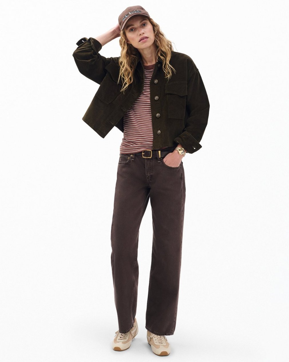 Jaiden Stretch Corduroy Shirt Jacket - Balsam - Image 3