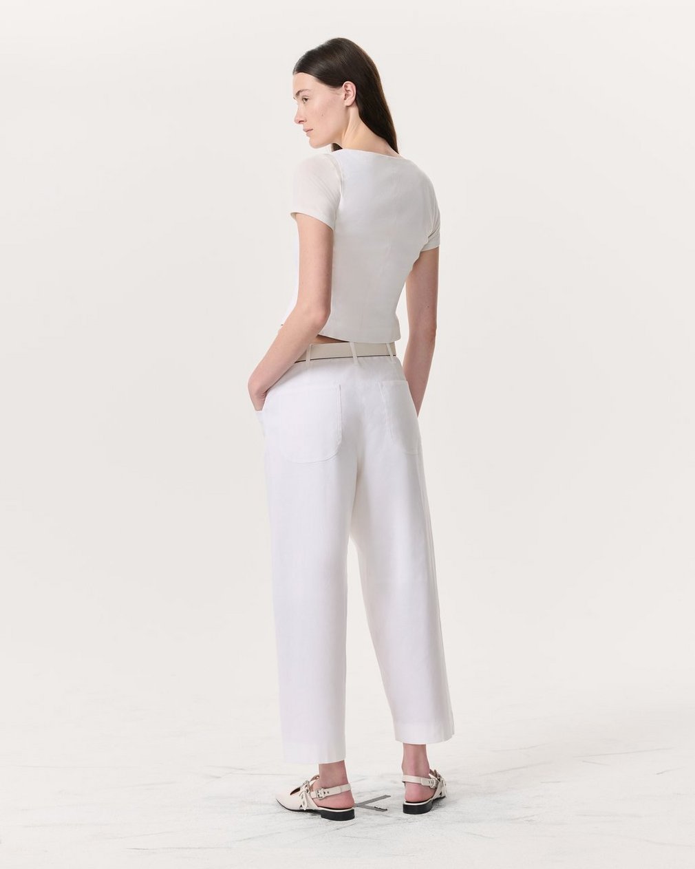 Mariana Linen-Blend Vest - White - Image 5