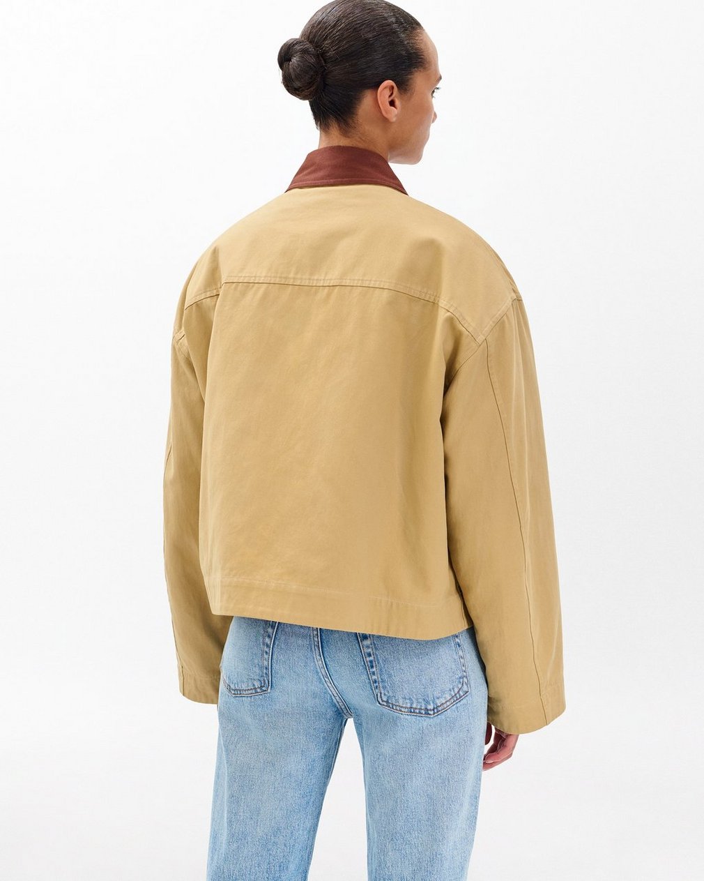 Nonie 2-in-1 Cotton Twill Jacket - Beige - Image 6