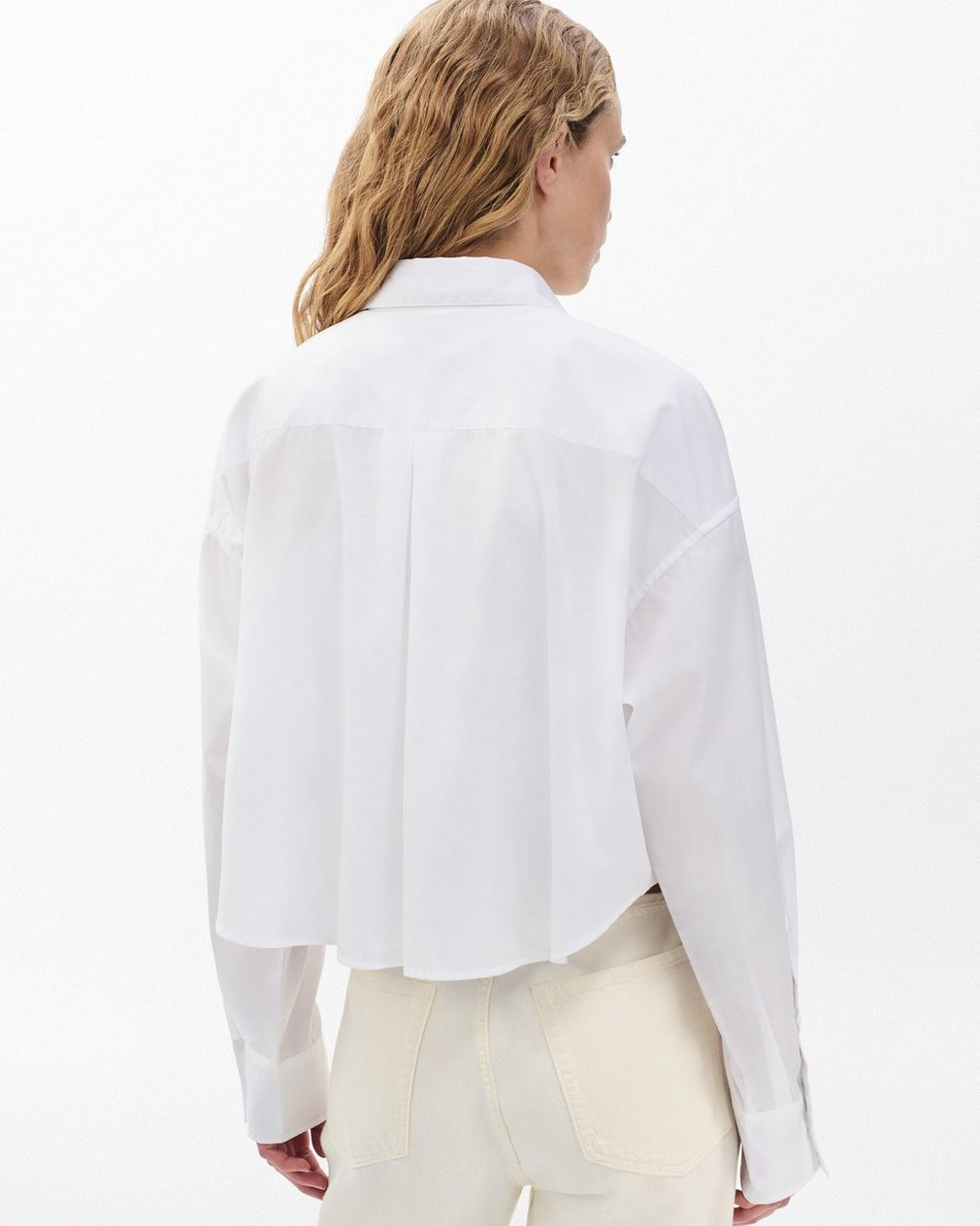 Marin Cropped Shirt - White - Image 6