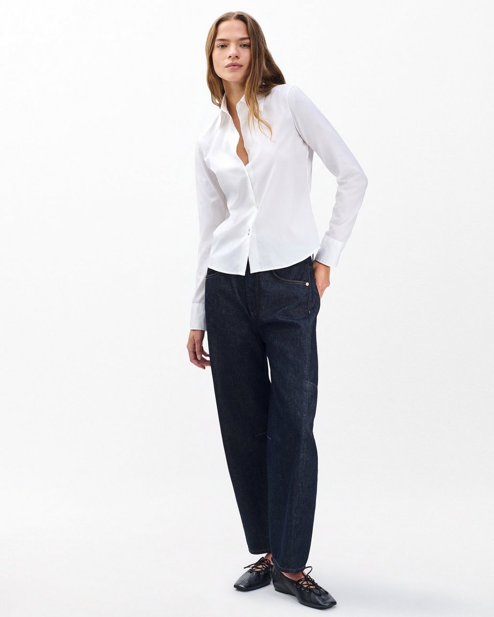 Dayton Poplin Shirt - White - Image 3