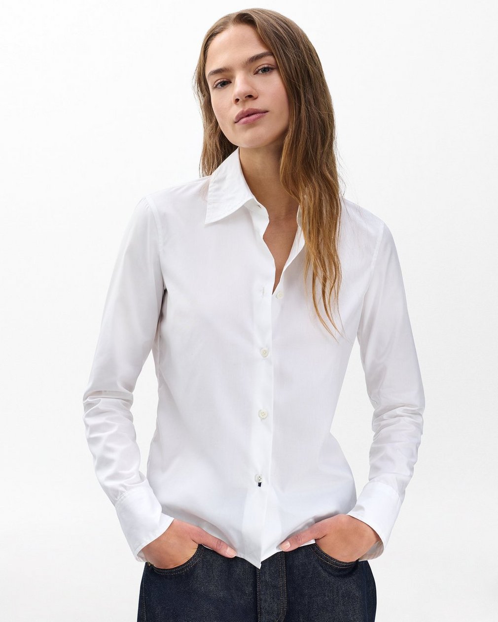 Dayton Poplin Shirt - White - Image 6