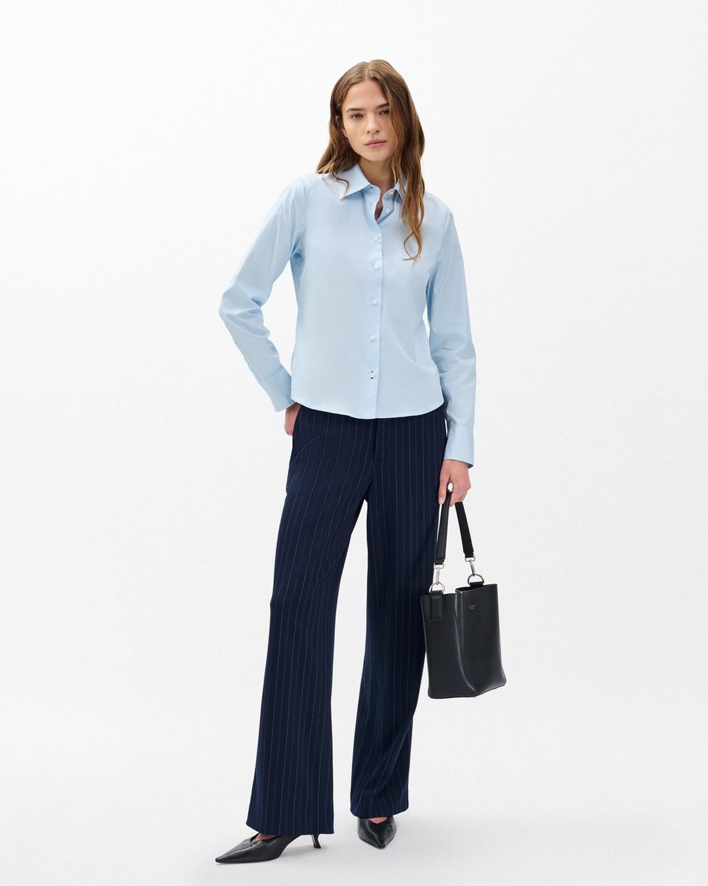 Dayton Poplin Shirt - Light Blue - Image 3