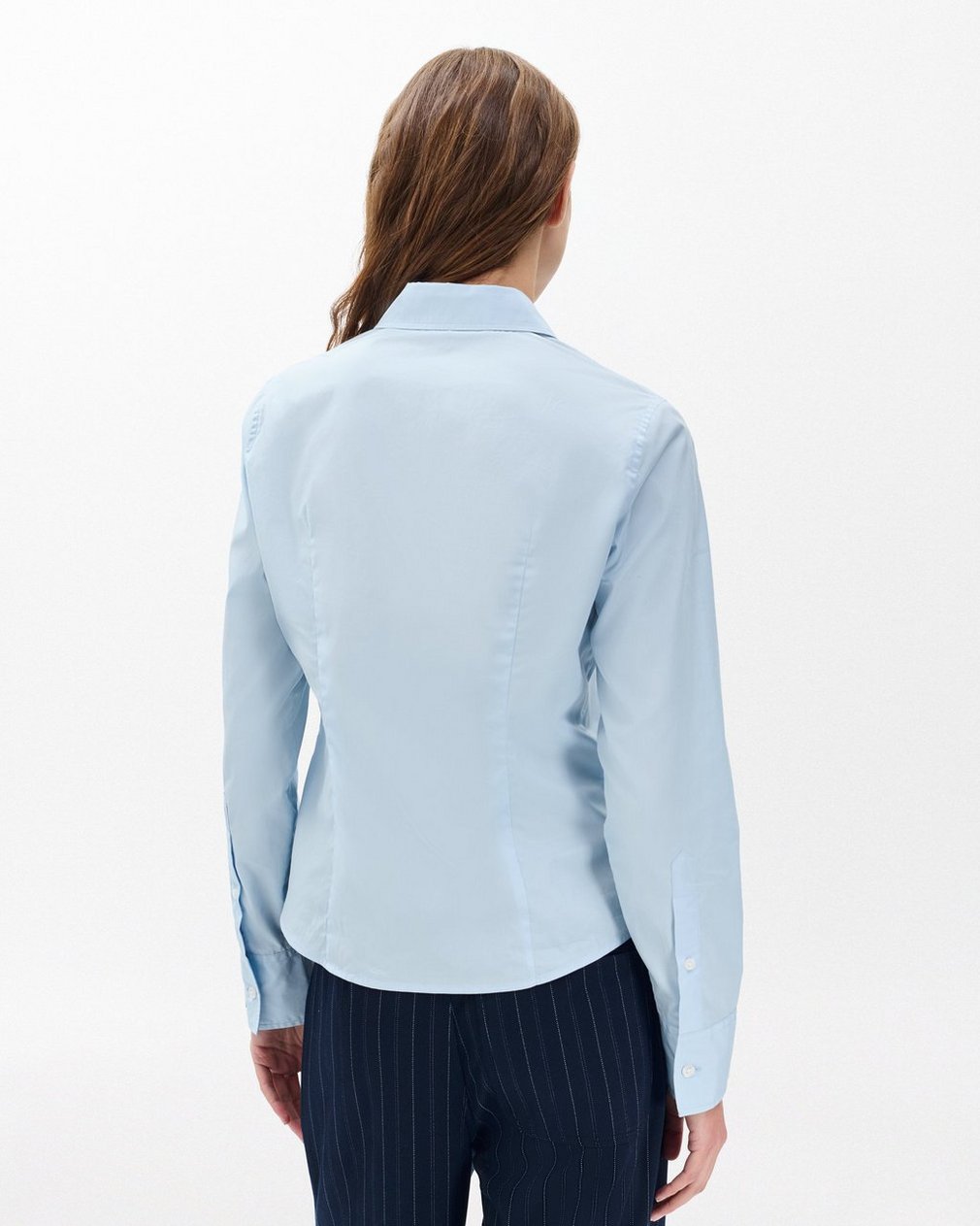 Dayton Poplin Shirt - Light Blue - Image 6
