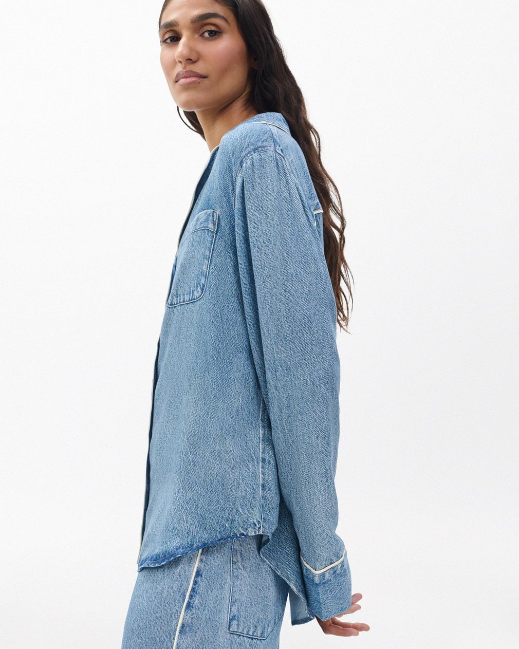 Miramar Long-Sleeve Lounge Shirt - Zoe - Image 4